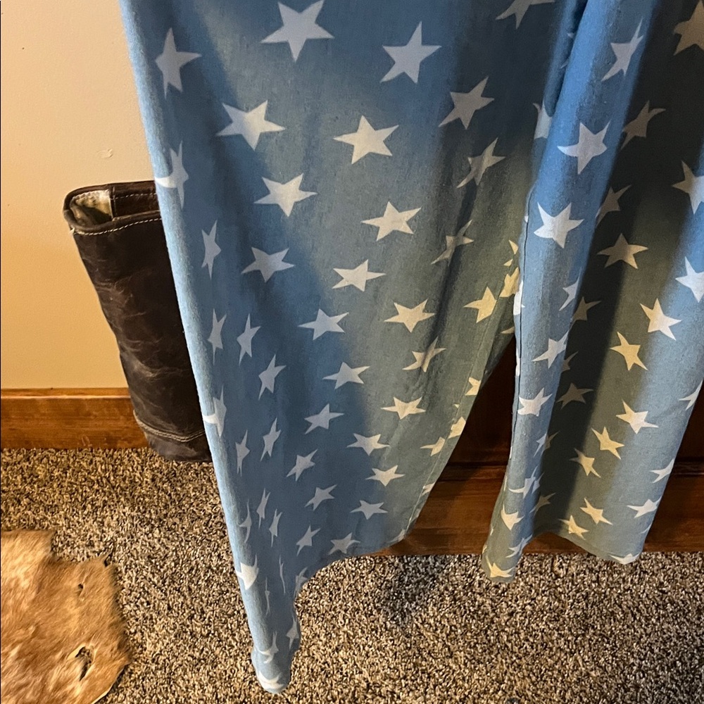 Blue Star Pattern Overalls - Picture 3 of 5
